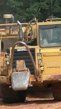 (2) Caterpillar 627 Scrapers Working #caterpillar #diesel #heavyequipment #earthmoving