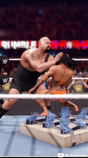 3.9K views · 61 reactions | Big Show vs Rhea RipleyPart 10 #bigshow #rhearipley #wweraw #reel #intergender #wrestling #fight #viral #wwe2k25 #wwe #aew #paulwight #game #wrestlemania | Gaminster Arena | Facebook