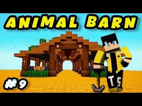 I MADE A BEAUTIFUL BARN FOR MY ANIMALS 🤩 . EPISODE 9 . ONE BLOCK.
