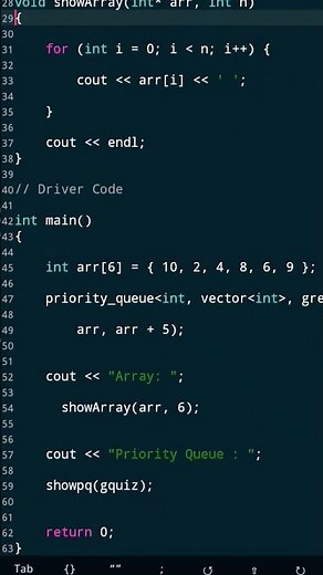 How to create a min heap for the priority queuein c++