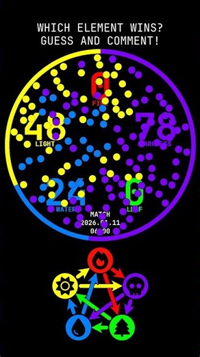 🔥🌊🍃 Can you guess which color wins? Comment and find out! ✏️✨ - Match 2026.01.11 06:00
