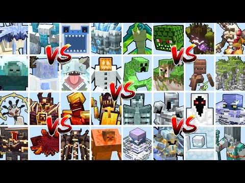 WHAT ELEMENT IS THE STRONGEST IN MINECRAFT? TOURNAMENT | Minecraft Mob Battle