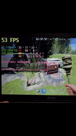 RUST on MSI Gaming Laptop 🤯 GTX 1050 Ti