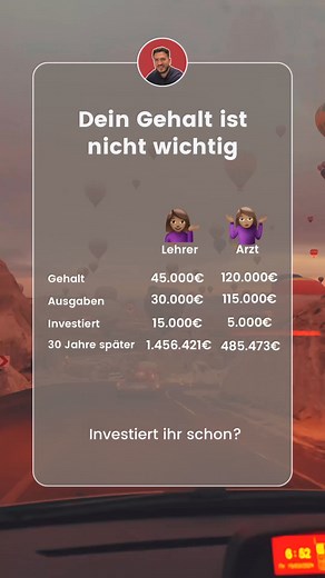 Es kommt auf das Geld an, welches man behält und investiert 💰 #finanzen #geld #investieren | Finanzentipps