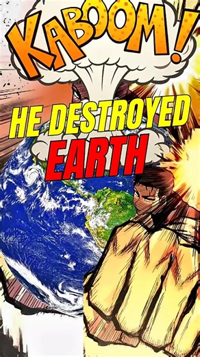 He Tested His Full Strength… And Accidentally Destroyed the Entire Planet #manhwa #webtoon #shorts