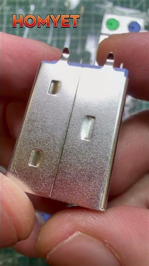 PS2 Mouse Keyboard Double Connector MINI-DIN Female type, Metal Shielded Dual Port PS/2 jack #homyet