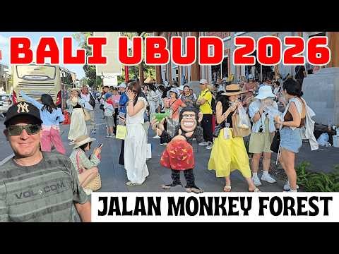 Explore Ubud Bali Indonesia 2026 Downtown Street Walking Tour Vlog (4k)