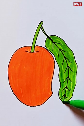 Drawing Mango Easily #howto #draw #mango #viral #art #bd #cr7