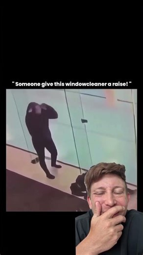 Someone give this window-cleaner a raise 😎