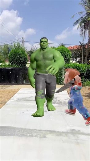 Spider man Hulk and Me legs stoled by chucky #shorts