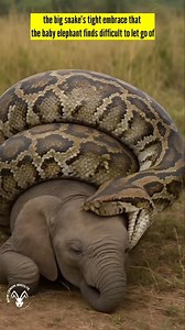 the big snake's tight embrace that the baby elephant finds difficult to let go of #bigsnake #animals #elephant #AmazonRainforest #Rainforest #junglelife #tropicalforest #amazonia #rainforestconservation #foryoupage #popular #WildlifeMoments #animals #jungle #fypシ゚viralシfypシ゚viralシalシfypシ゚viralシfypシ゚viralシalシ #fypシ゚viralシfypシ゚viralシalシfollower | Bow Lenon Jekolte