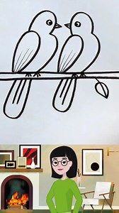 74K views · 6.8K reactions | Turn simple numbers into an adorable bird! Start by writing two "2s," then another pair. Next, write two "3s" right below them. Add eyes and a little beak for personality. Connect the numbers with a vertical line and add texture to create a feathery body. Sketch tiny claws, write two more "2s" for fluffy details, and finish with a few leaves. Just like that, a charming little bird comes to life—easy, fun, and creative! | Paper Craft Ideas | Facebook