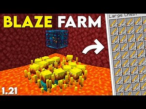 Minecraft Simple Blaze Farm 1.21 java | Easiest Blaze Farm Tutorial for Minecraft 1.21