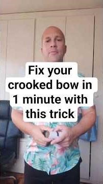 Fix your crooked bow in 1 minute with this trick #violin #violintips