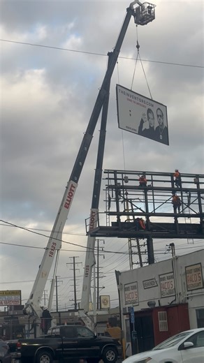 Taking down a billboard is as much work as putting it up! This is why they cost so much. 😜 | Funny Videos