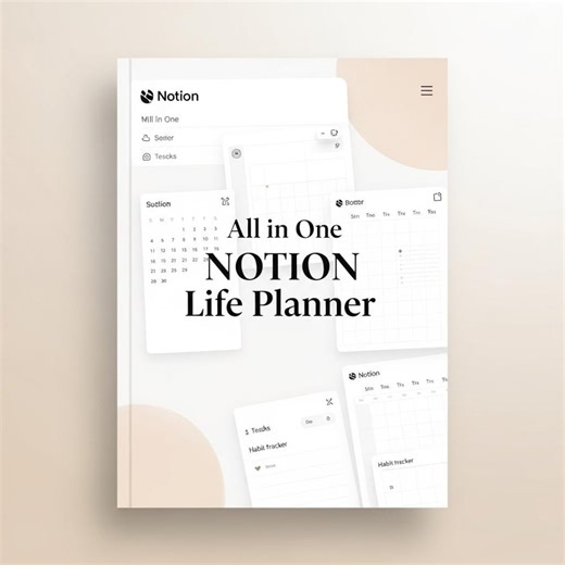 Plantilla de planificador de vida Notion 2026 / Panel de control todo en uno, Segundo cerebro, Finanzas y objetivos, Planificador digital - Etsy México