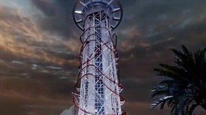 World's tallest roller coaster - Skyscraper - unveils track