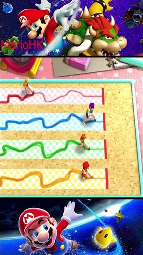 【3DS マリオパーティ100 ミニゲームコレクション】トレースレース★ ピーチ vs ワルイージ vs デイジー vs マリオ 280626#マリオトップ100 #shorts