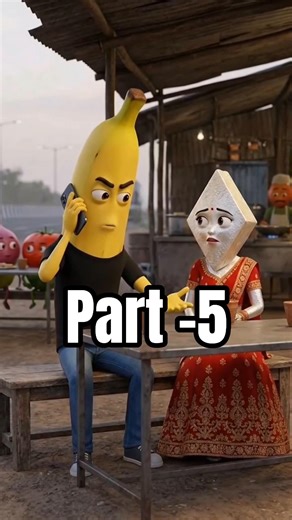 Kaju Katli ❤️ Kela Love Story | Part-5 |Gareeb vs Ameer Pyar #trending #objecttalk #kela #ytshorts