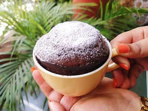 Lava Cake In A Mug | Easy To Make Choco Lava Cake -