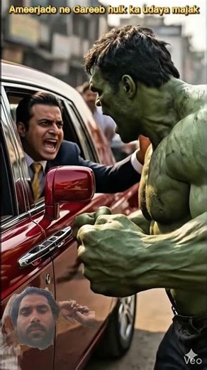 Ameerjade Ne💔Gareeb Hulk Ka Majak Banaya #hulk #ai