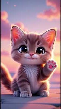 🐱 Cat Song for Kids | Meow Meow Kitty Poem #forkids #cartoon #animation #kidslearning #nurseryrhymes