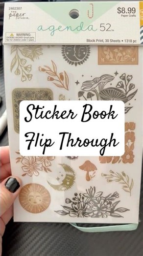 Flip Through Hobby Lobby Sticker Book - Pocket Travelers Notebook #stickerbook #plannercommunity