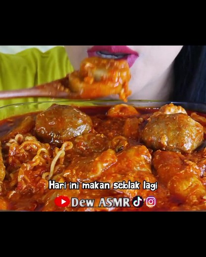 Mukbang Seblak Nyemek - Spicy ASMR Mukbang Video | Dew ASMR