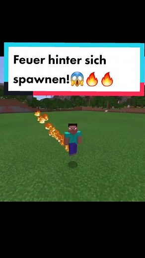Feuer hinter sich spawnen🔥 #LiftYourDream #AlwaysGoodNight #minecrafthacks #minecraftcommand #minecrafttutorial #minecraft