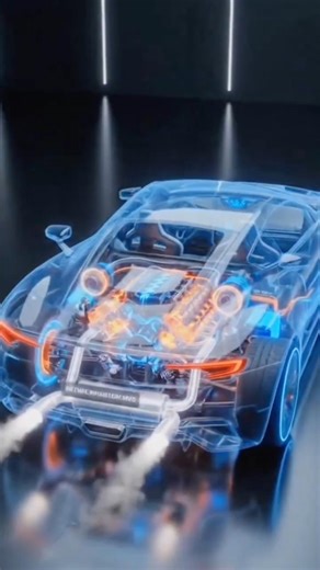 How Your Car Engine Works Inside?! 😳🔥 #Shorts #tech #usa #carengine #innovation