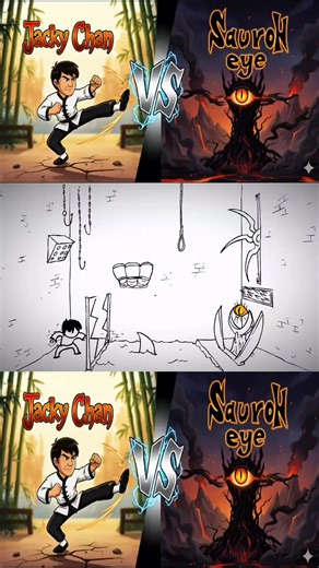 Jackie Chan vs Sauron: Epic Animated Showdown