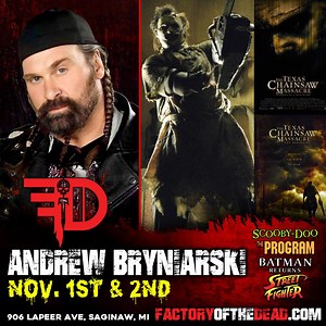 Factory of the Dead Announces Special Guest Andrew Bryniarski, Iconic Leatherface from Texas Chainsaw Massacre (2003)