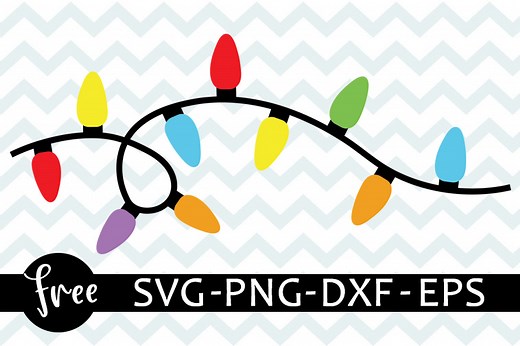 Christmas lights svg free, xmas lights svg, string of christmas lights, digital download, shirt design, free cutting files, christmas vector 0165