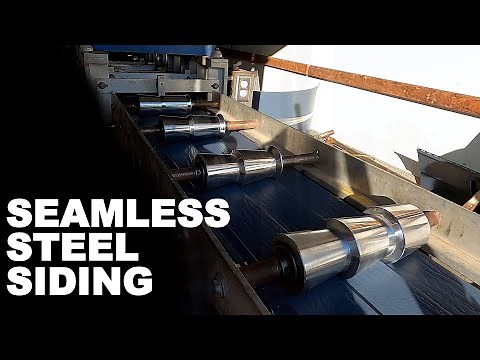 How Seamless Steel Siding is Made ― Siding the Back of the House