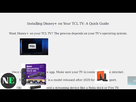 How To Install Disney+ On Any TCL TV – App Download, Sign In & Casting