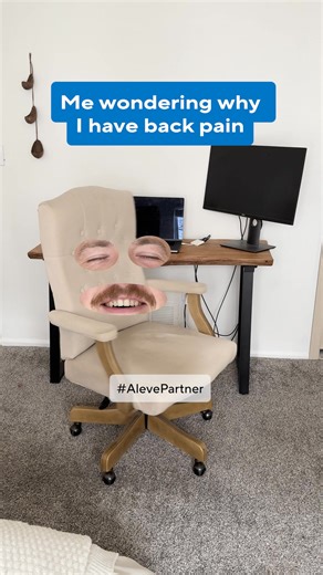 The aches from sitting add up. Aleve® helps with those aches and pains from those long days at your desk. | Aleve
