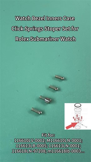 Watch2parts on Instagram: "Watch Bezel Inners Case Click Springs Stoper Set for Rolex Submariner Watch #Rolex #Submariner #ClickSpring #BezelSpring #BezelClick"