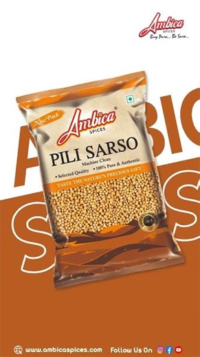 Bring authentic desi taste to every dish with Ambica Spices Pili Sarso