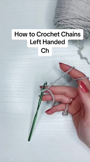 Left-Handed Crochet Chains: Easy Tutorial