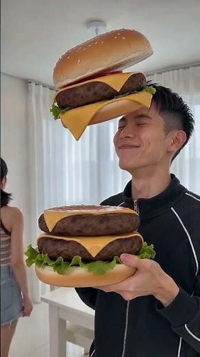 He Protected His GIANT Burger… Then THIS Happened 😭🍔