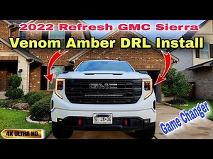 2022 Refresh GMC Sierra 1500 | VenomTruck Amber Switchback DRL Kit Install