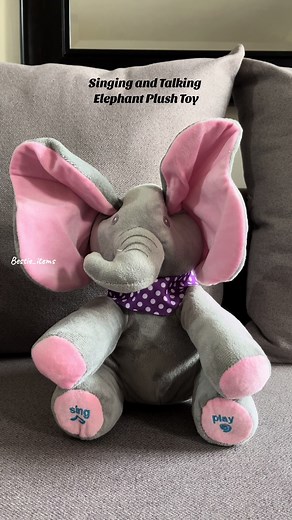 Talking Elephant Singing & Talking Plush Toy for Kids | Educational & Fun