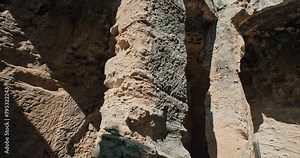 Tomb of the King ancient ruins in Paphos Cyprus. Old stone walls of the ancient Greek era. High quality 4k footage