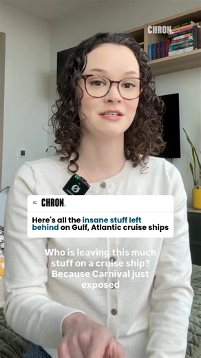 9.9K views · 62 reactions |  You’d be shocked how much stuff people leave behind on cruise ships—and Carnival’s brand ambassador has thoughts. | Chron | Facebook