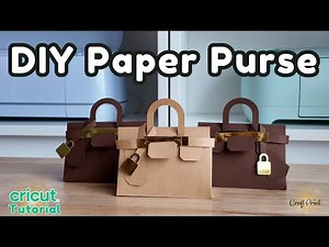 DIY Luxury Paper Purse Tutorial with Cricut Maker 3 | Easy & Stunning Gift Idea