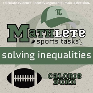 Solving Inequalities Printable & Digital Activity - Football Math