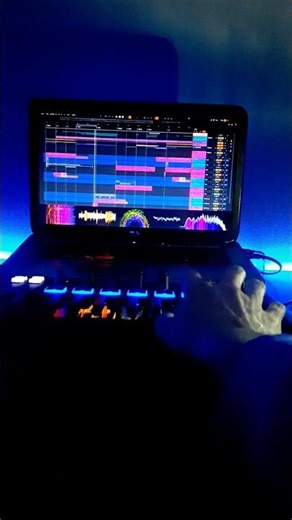 Having fun in the reflection of colors