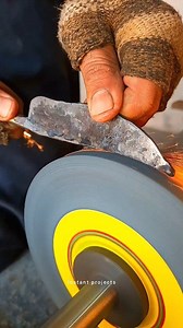 Process of making a knife from rusty broken bearing. | Instant Project