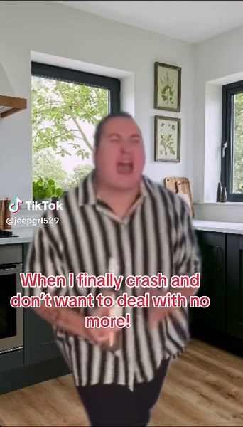 Sometimes you gotta crash out! #meme #crash #viral #stress #fyp | crashing out