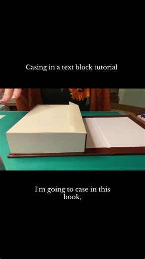 Casing in tutorial #bookbinding #rebinding #diy #tutorial | Book Binding